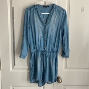 Denim short jumpsuit